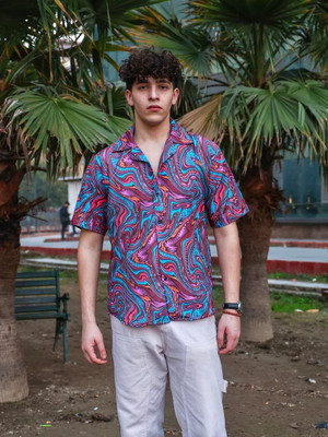 STOVESSY Men Printed Casual Multicolor Shirt