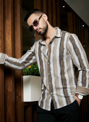 INDICLUB Men Printed Casual Multicolor Shirt