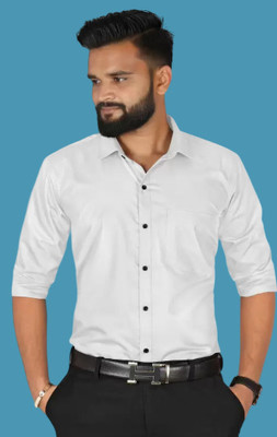 HENDRIX FASHION TREND Men Self Design Casual White Shirt