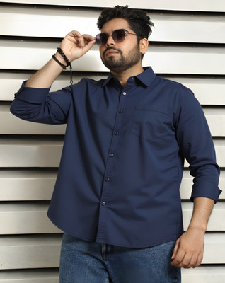 MAYKR Women Solid Casual Blue Shirt