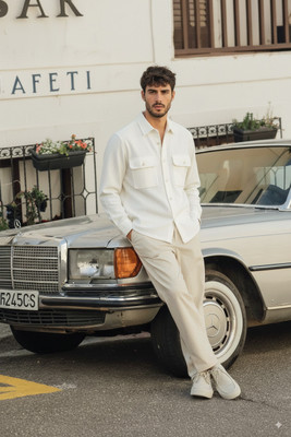 greet fashion Men Solid Casual White Shirt