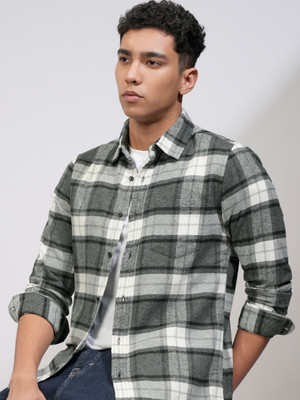 HIGHLANDER Men Checkered Casual Multicolor Shirt