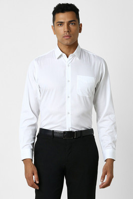 PETER ENGLAND Men Printed Casual White Shirt