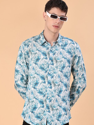 V-MART Men Printed Casual Blue Shirt