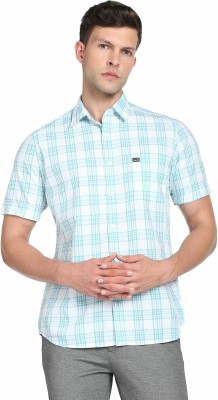 Arrow Sport Men Checkered Casual White Shirt