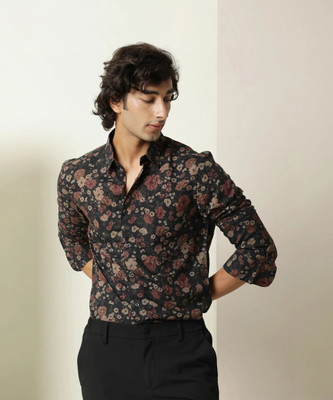 RARE RABBIT Men Floral Print Casual Multicolor Shirt