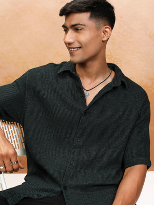 HIGHLANDER Men Self Design Casual Multicolor Shirt