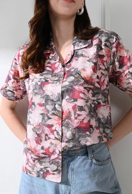 FUBACK Women Printed Casual Multicolor Shirt