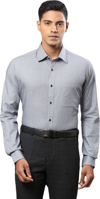 Raymond Men Self Design Formal Black Shirt