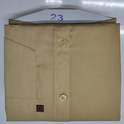 Arthz Fab Trend Men Solid Casual Beige Shirt