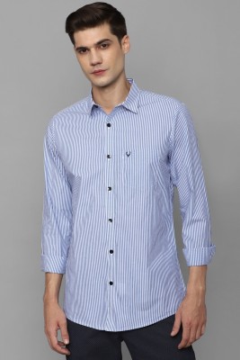 Allen Solly Men Striped Casual Dark Blue, White Shirt