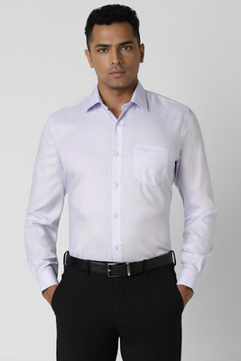 VAN HEUSEN Men Solid Formal Purple Shirt