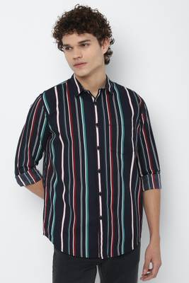 FOREVER 21 Men Striped Casual Multicolor Shirt Price History