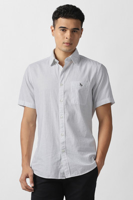 VAN HEUSEN Men Printed Casual White Shirt