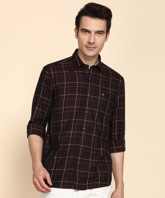 Arrow Sport Men Checkered Casual Brown Shirt