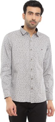 V-MART Men Printed Casual Grey, Black Shirt