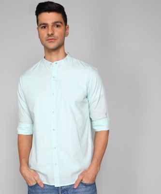 METRONAUT by Flipkart Men Solid Casual Green Shirt