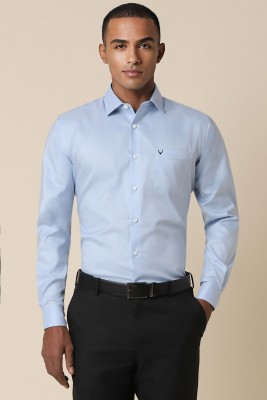 Allen Solly Men Solid Formal Light Blue Shirt