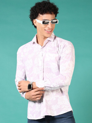 V-MART Men Printed Casual Purple Shirt