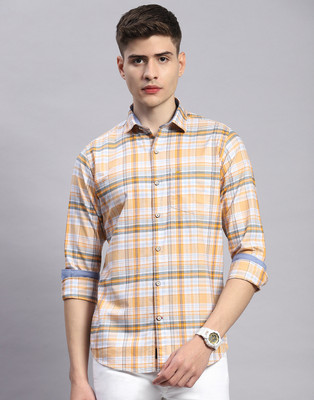 MONTE CARLO Men Checkered Casual Multicolor Shirt