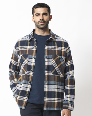 RARE RABBIT Men Checkered Casual Multicolor Shirt