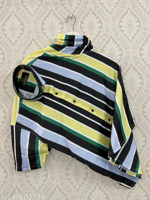DHAMELIYA ENTERPRISE Men Striped Casual Multicolor Shirt