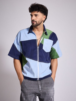 FUGAZEE Men Color Block Casual Multicolor Shirt