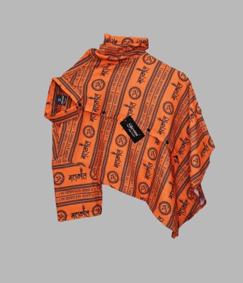 Shivina Creation Men Printed Casual Black, Orange Shirt