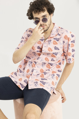 Snitch Men Printed Casual Multicolor Shirt