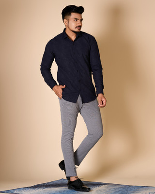nirmal creation Men Self Design Casual Multicolor Shirt