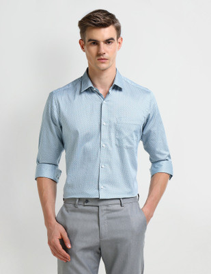 ARROW Men Geometric Print Formal Blue Shirt
