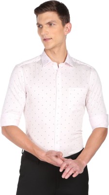 ARROW Men Printed Formal Pink Shirt