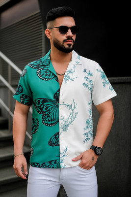 SH FSN Men Printed Casual Multicolor Shirt