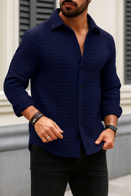JACKBELLA Men Self Design Casual Multicolor Shirt