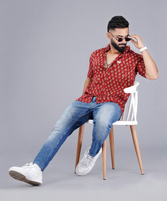 LH HANDICRAFTS Men Printed Casual Multicolor Shirt