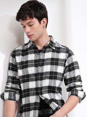 HIGHLANDER Men Checkered Casual Multicolor Shirt