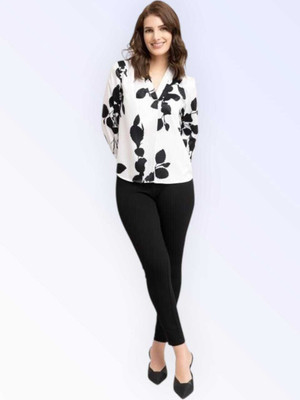 KAUTAQI Women Printed Casual Multicolor Shirt