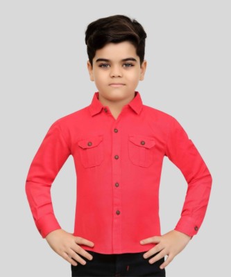 StylerOn Boys Solid Casual Red Shirt