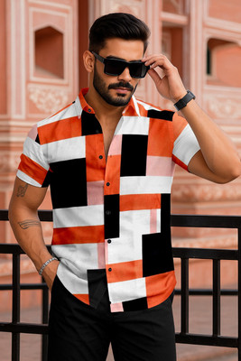 Vastriqe Men Printed Casual Multicolor Shirt