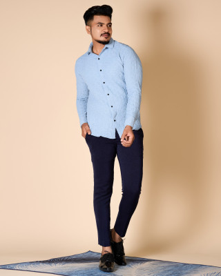 Virendra Textile Men Self Design Casual Multicolor Shirt