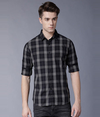 HIGHLANDER Men Checkered Casual Multicolor Shirt