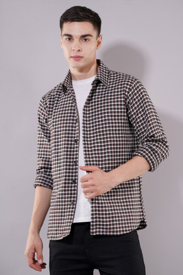 BNS Men Checkered Casual Multicolor Shirt