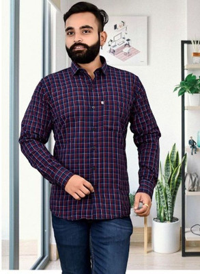 VK WINTER WEAR Men Checkered Casual Multicolor Shirt