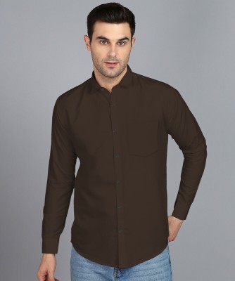 Yaara fashion Men Solid Casual Brown Shirt