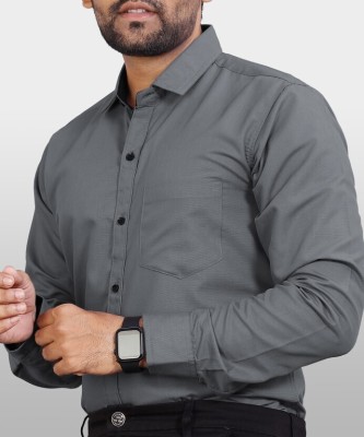 Mayur Creation Men Solid Casual Grey Shirt