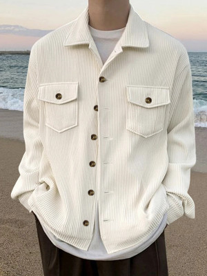 EyeBogler Men Checkered Casual White Shirt