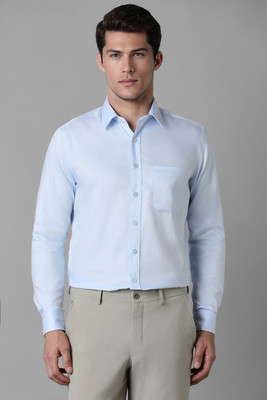 LOUIS PHILIPPE Men Self Design Formal Blue Shirt