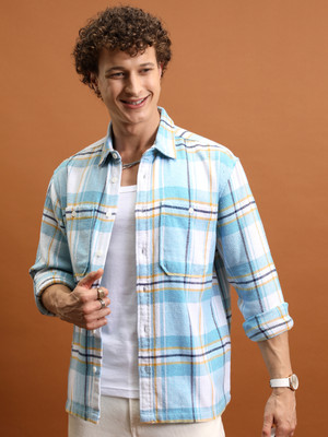 HIGHLANDER Men Checkered Casual Multicolor Shirt