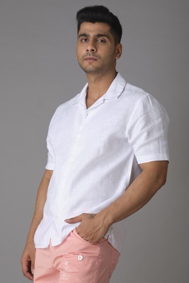 ROOKIES Men Solid Casual White Shirt