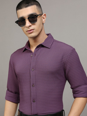 HIGHLANDER Men Self Design Casual Multicolor Shirt